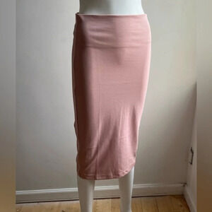 Forever 21 Casual Classic Bodycon Light Pink Pencil Skirt Size S NWT